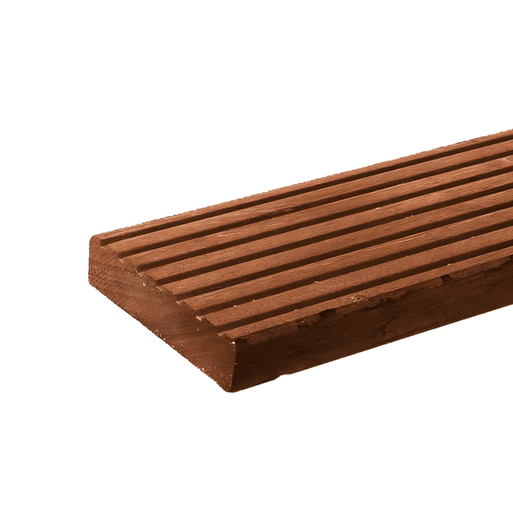 Plank 35 x 145 mm, Hardhout, per m1 Hardhout Okan