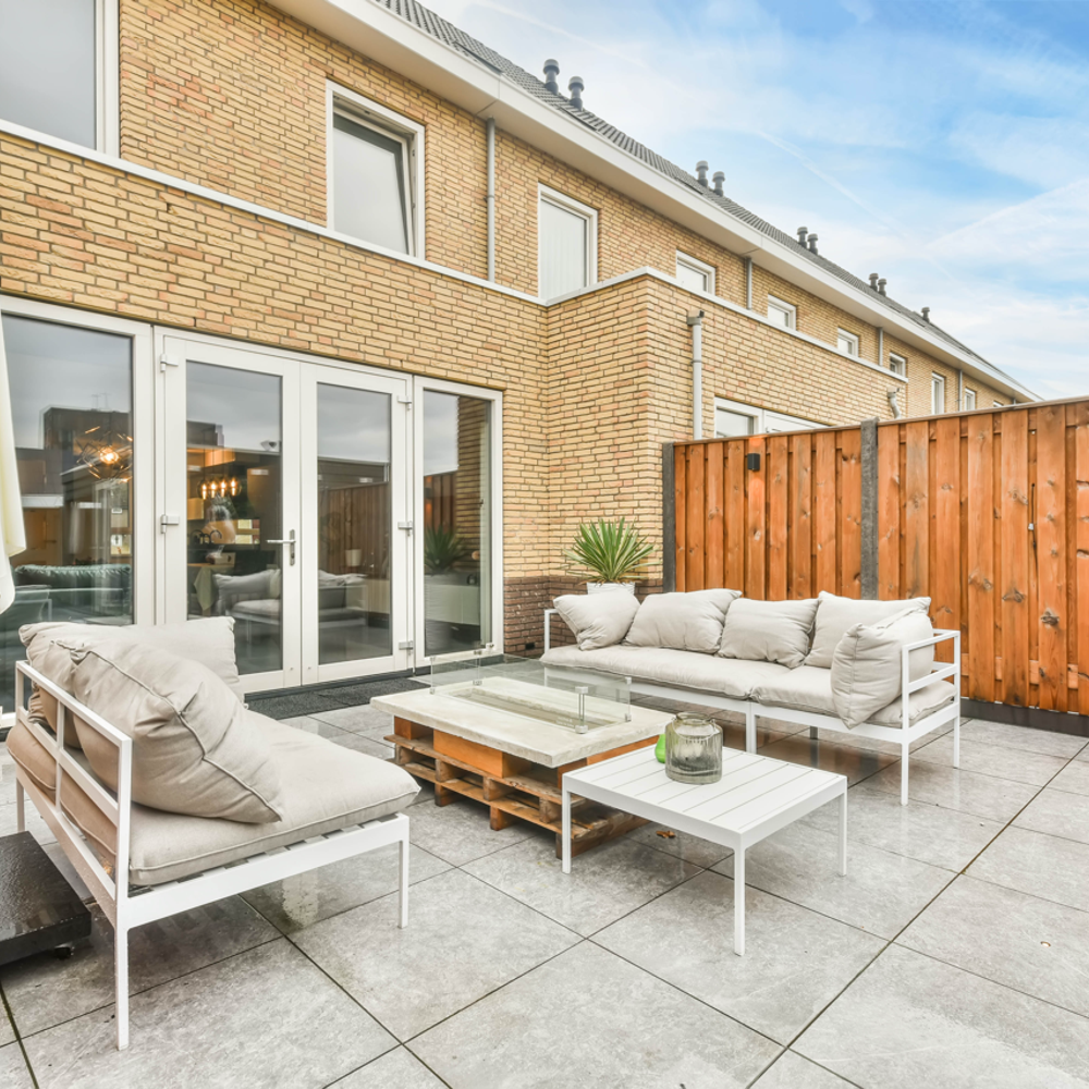 Betonpaal stamp 10 x 10 x 180cm Grijs Tussenpaal