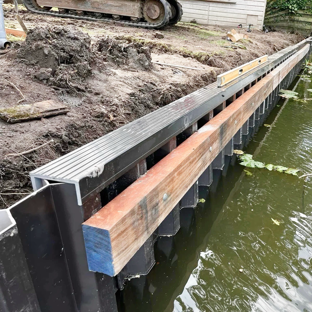 Ronde Paal Ø10 cm – Lengte 2,00 m blank hout | Prolock® Sigma Beschoeiing