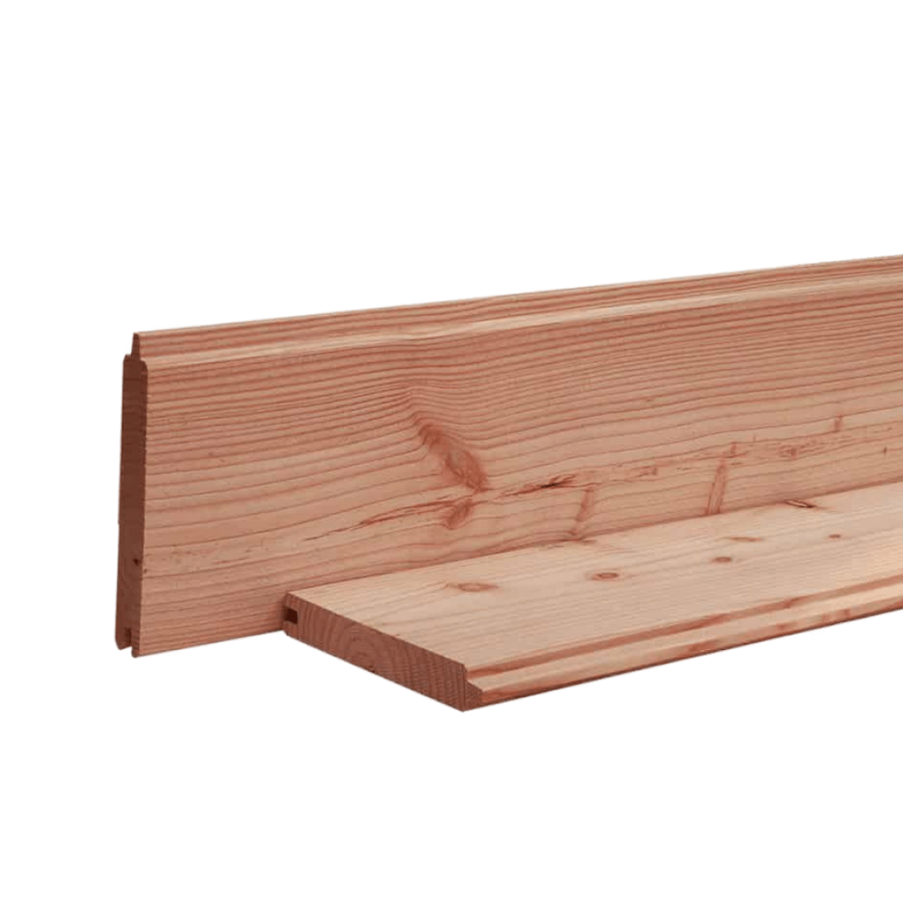 Blokhutprofiel 28 x 195 mm 4,00 mtr Lariks / Douglas