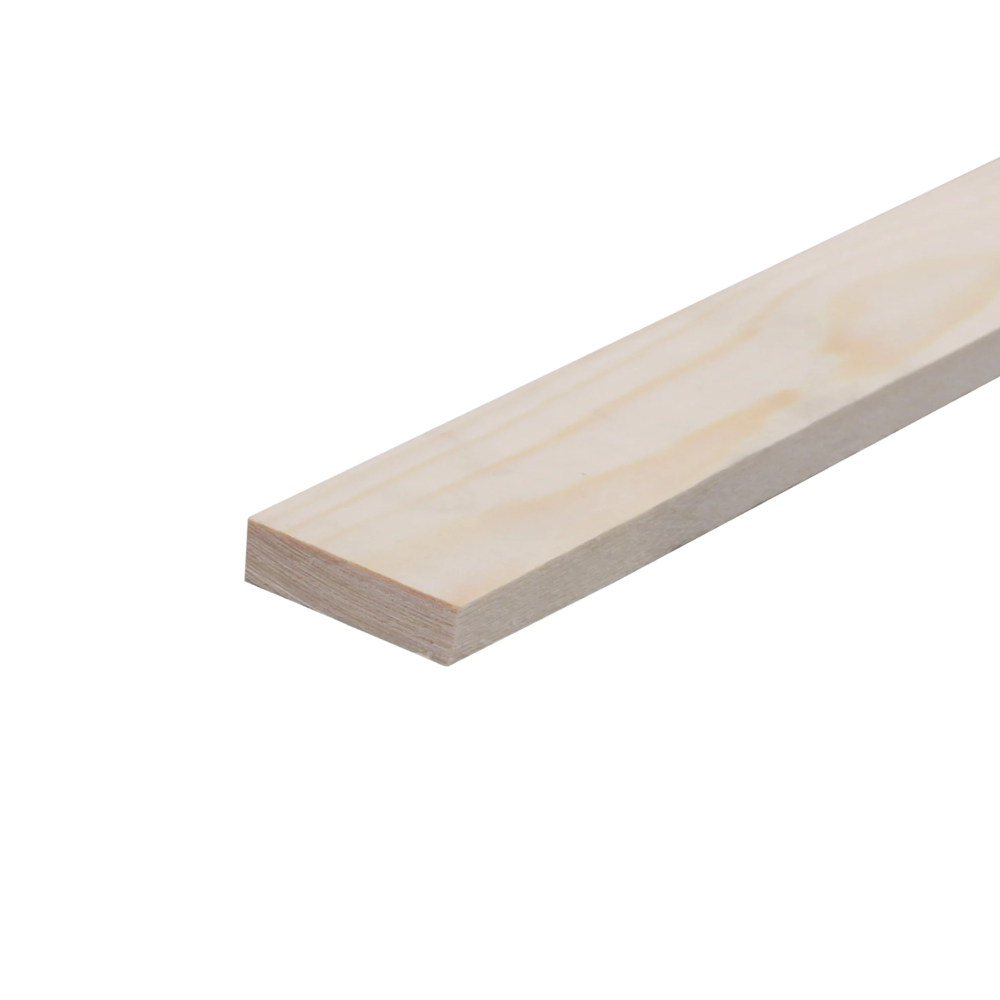 Geschaafd 10 x 40 mm 5,10 mtr blank hout