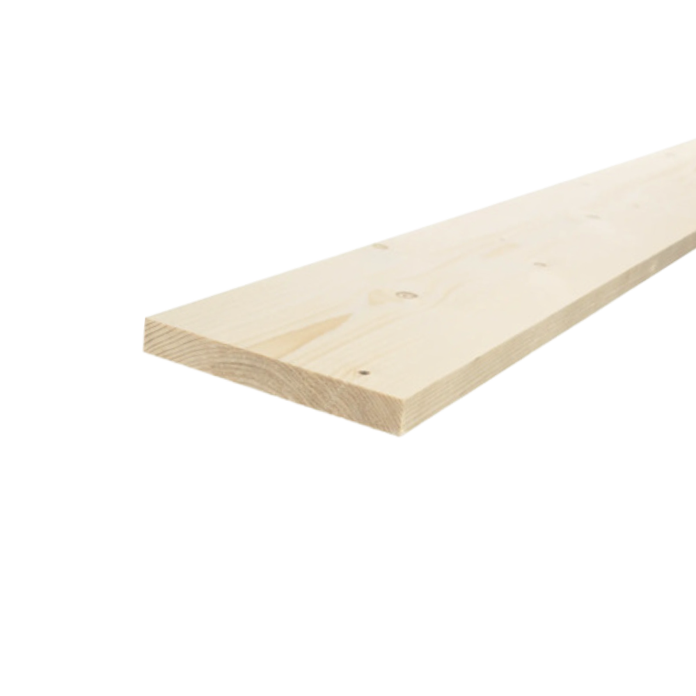 Geschaafd 18 x 145 mm 4,20 mtr blank hout