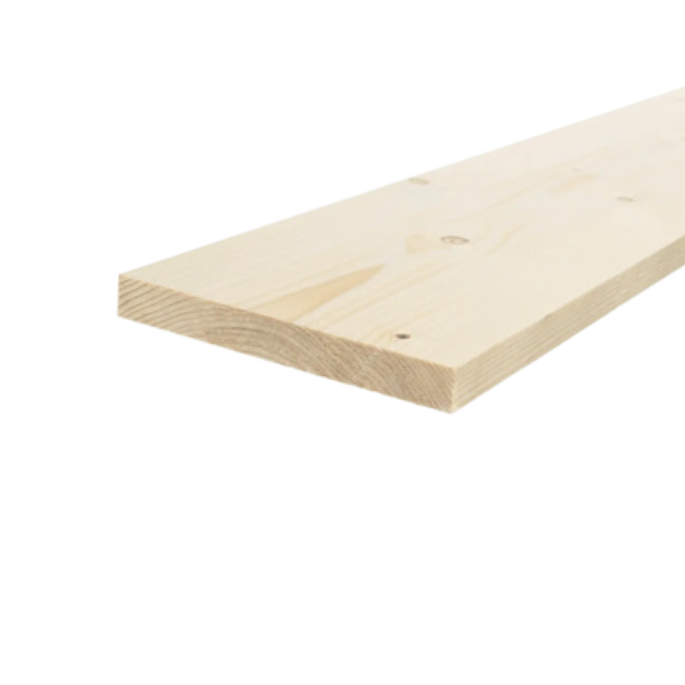Geschaafd 18 x 195 mm 3,00 mtr blank hout