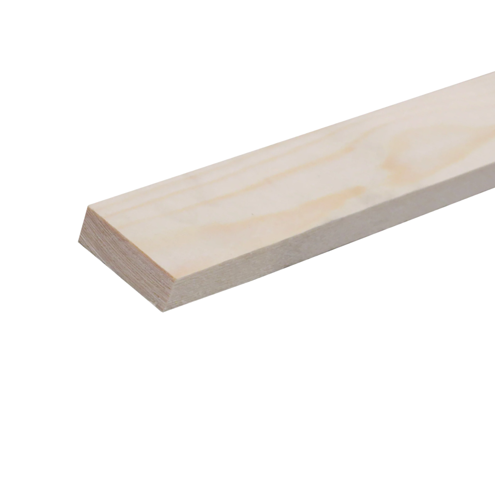 Geschaafd 18 x 95 mm 4,20 mtr blank hout