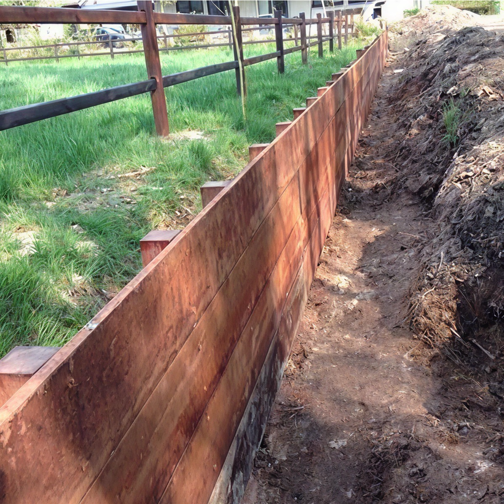 Opgeklampt schot vol hardhout, per m2