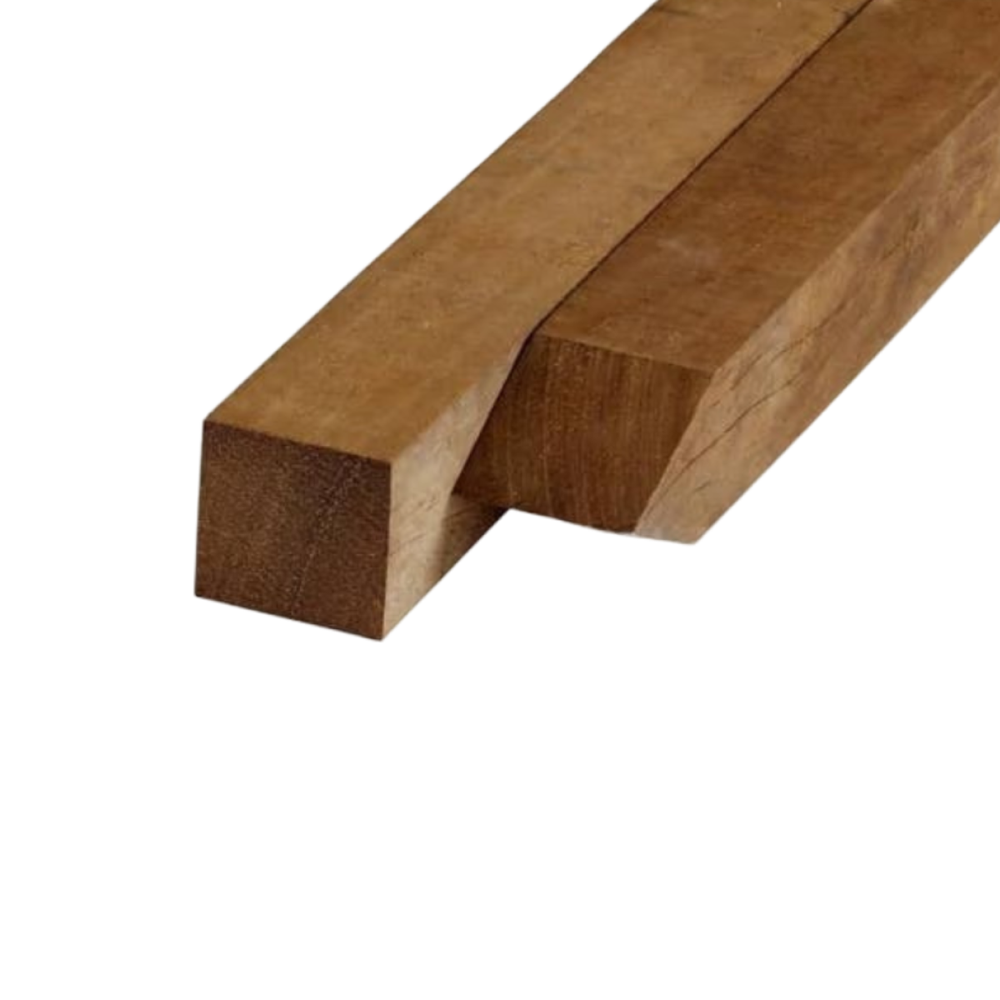 Paal 60 x 60 mm 3,50 mtr Hardhout Okan