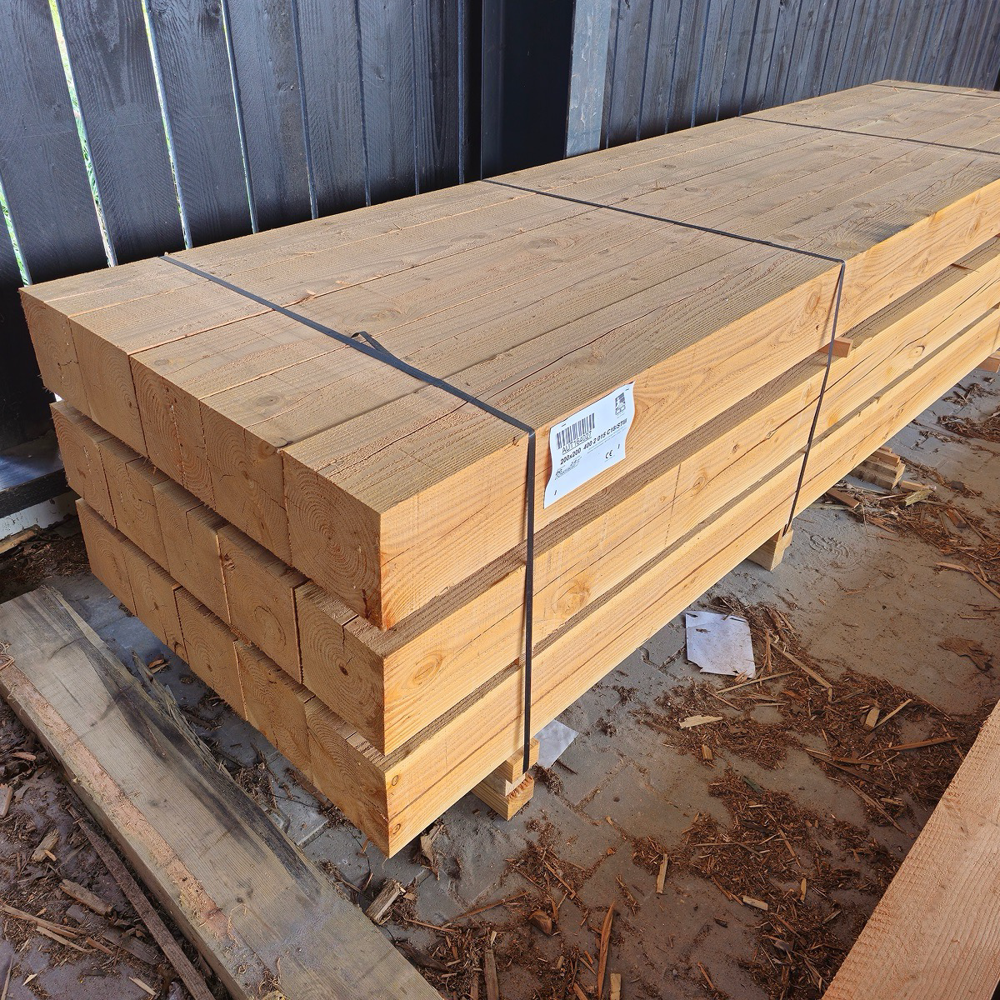 Paal Fijnbezaagd 150 x 150 mm 2,50 mtr Lariks / Douglas