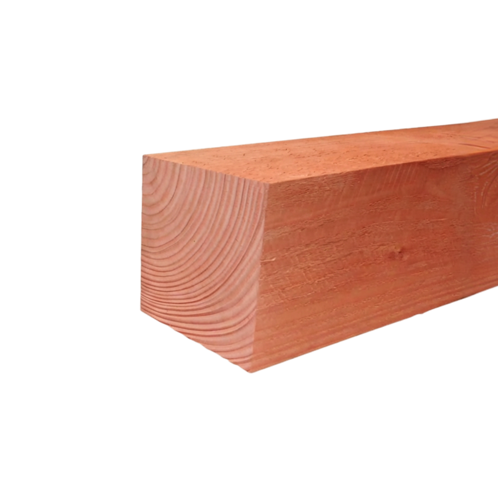 Paal Fijnbezaagd 150 x 150 mm 4,00 mtr Lariks / Douglas