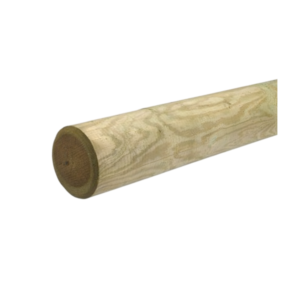 Ronde paal Ø 12 - 4 mtr geïmpregneerd