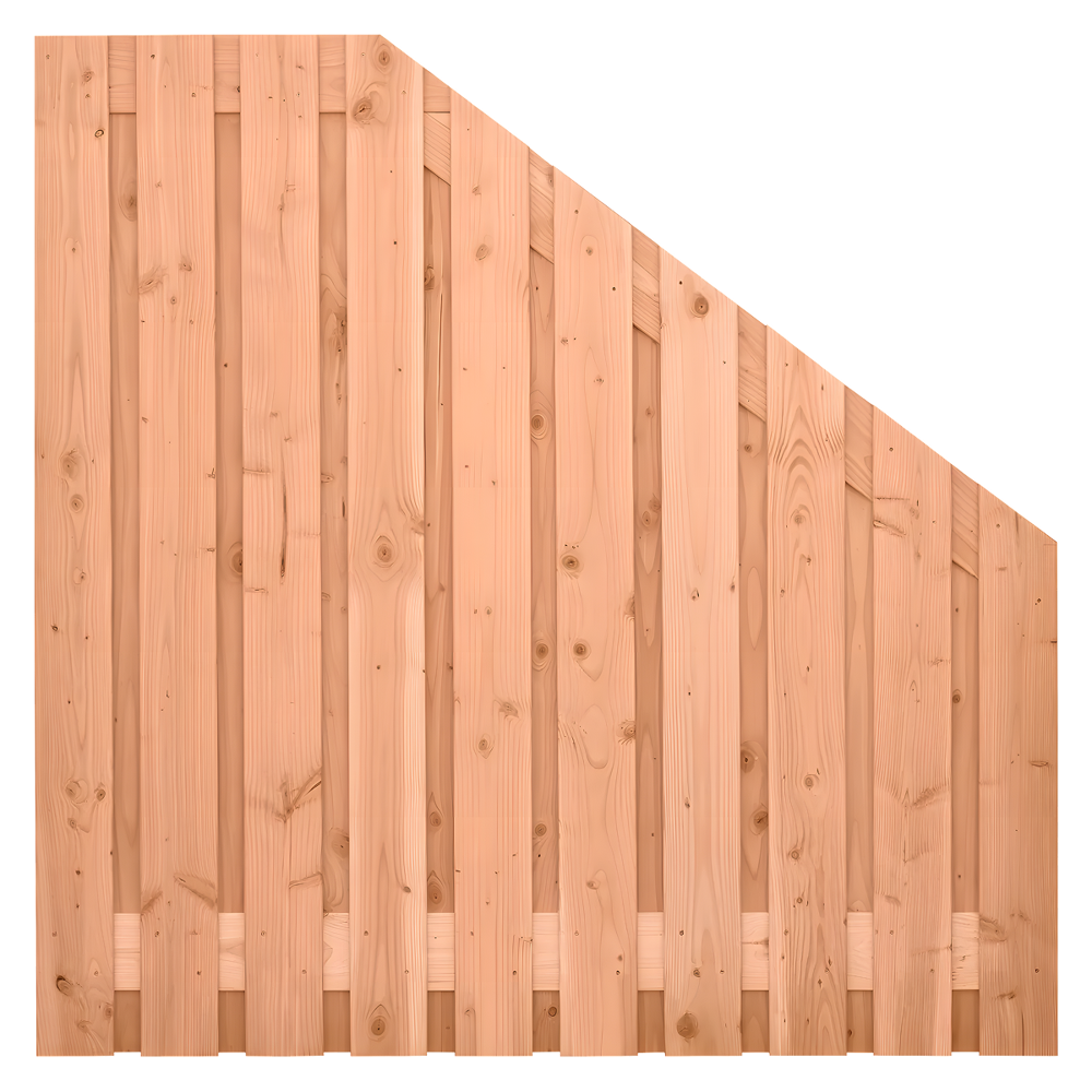 Tuinscherm 21 planks  180/90 x 180 cm Verloopscherm Lariks / Douglas