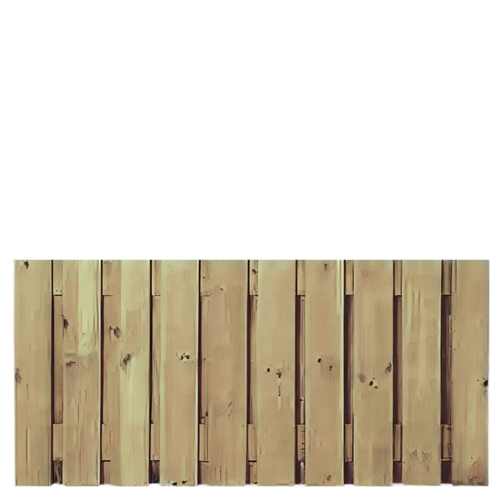 Tuinscherm 21 planks  90 x 180cm Geïmpregneerd