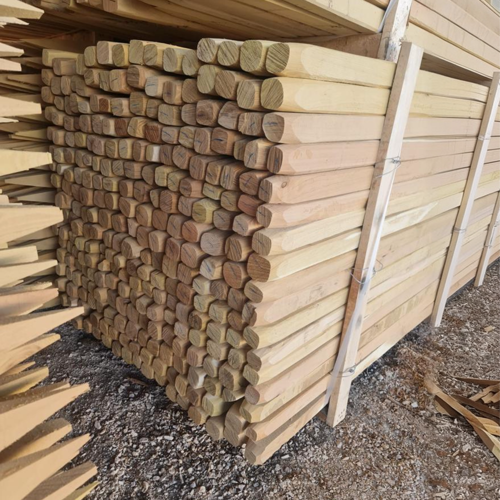 Vierkante paal 50 x 50 mm 1,80 mtr Robinia