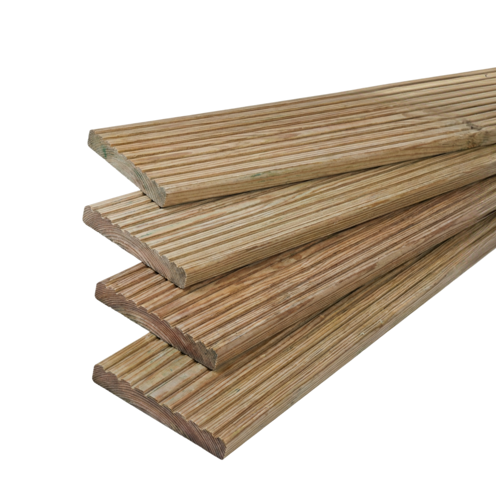 Vlonderplank 28 x 145 mm 4,00 mtr Geïmpregneerd