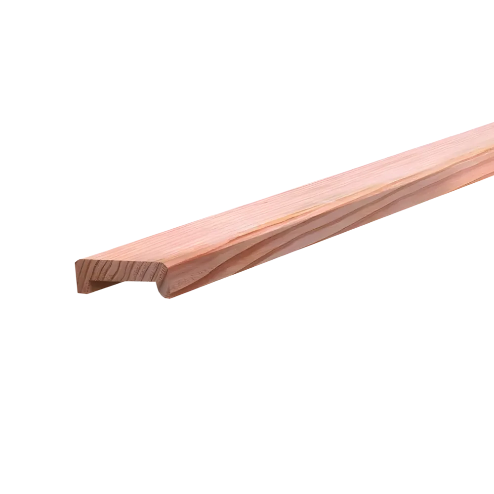 Afdeklat douglas, 28 x 85 mm, sponning 12 x 60 mm