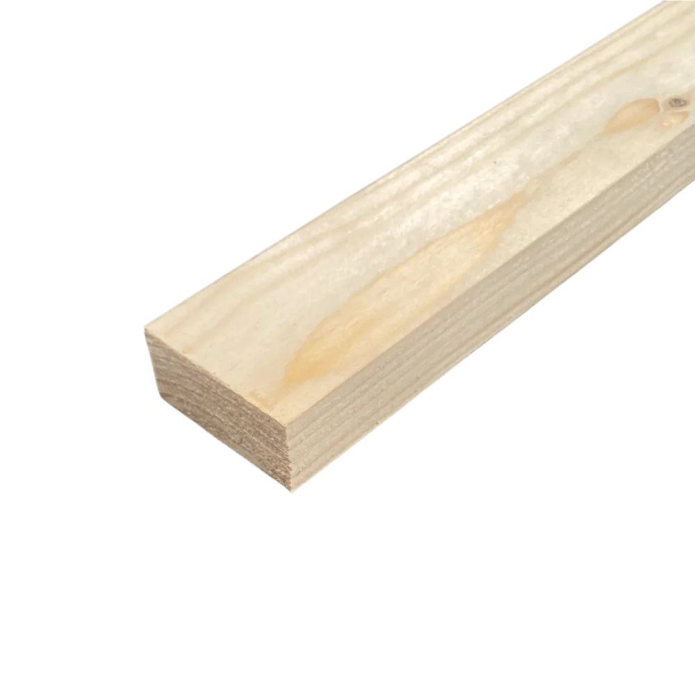 Fijn bezaagd 22 x 50 mm 5,10 mtr blank hout