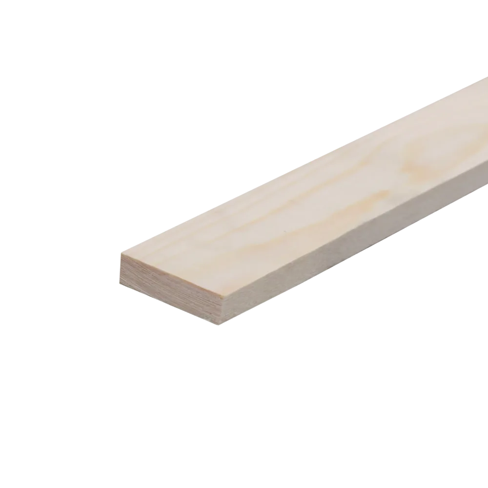 Geschaafd 10 x 40 mm 4,20 mtr blank hout