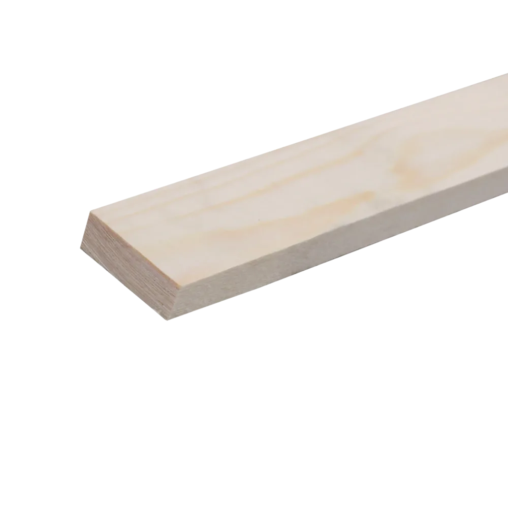 Geschaafd 18 x 95 mm 3,00 mtr blank hout