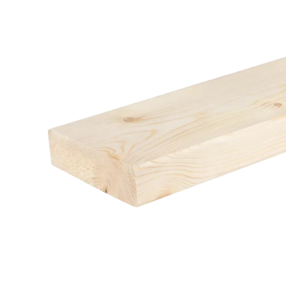 Geschaafd SLS 38 x 120 mm 4,20 mtr blank hout