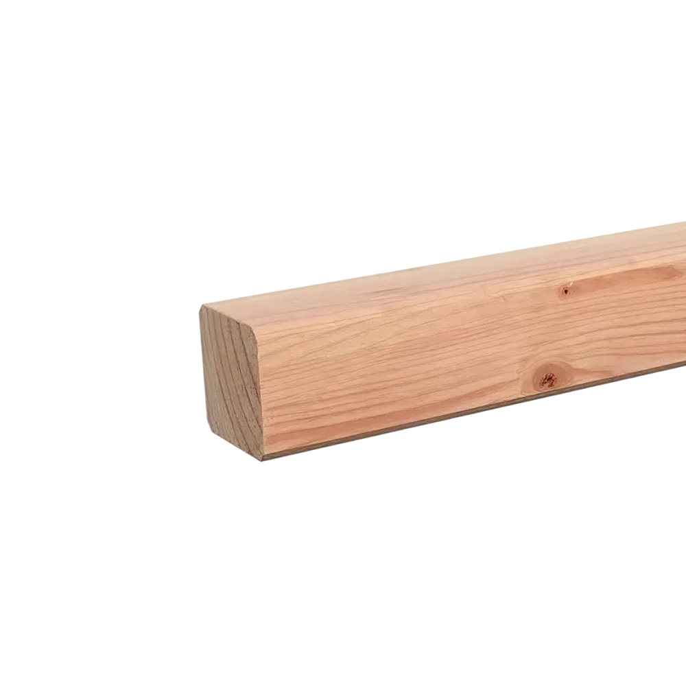 Paal Geschaafd 65 x 65 mm 4,00 mtr Lariks / Douglas