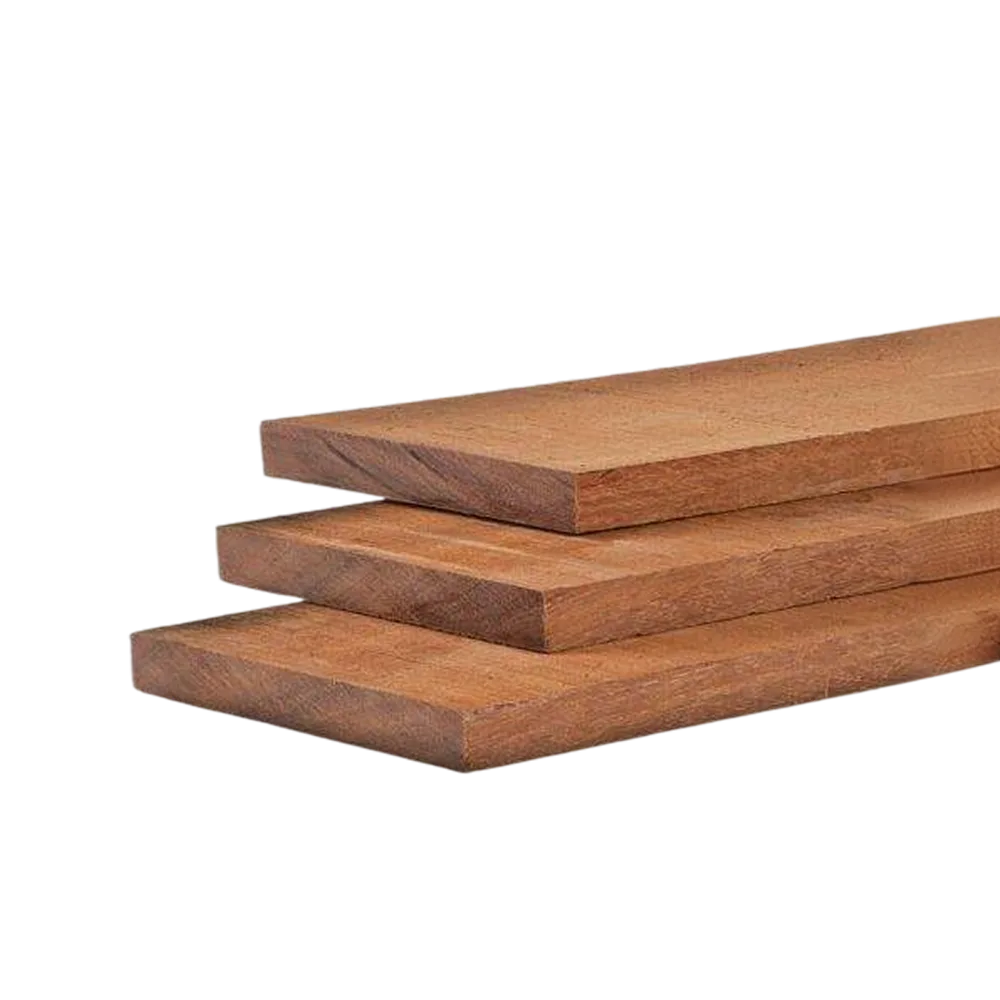 Plank 20 x 150 mm 4,50 mtr Hardhout Okan