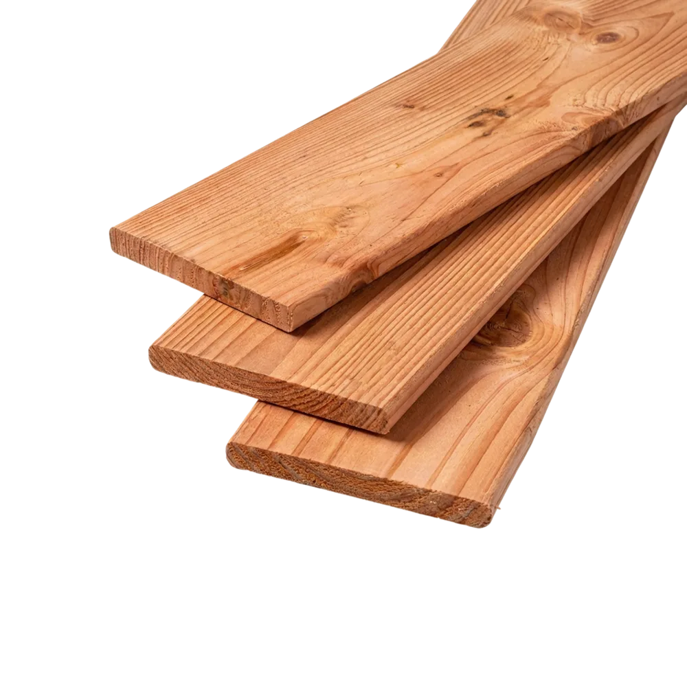 Schutting plank Geschaafd 16 x 140 mm 4,00 mtr Lariks / Douglas