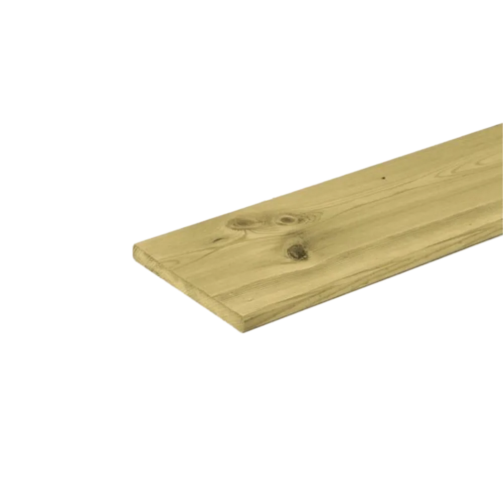 Schuttingplank Geschaafd  17 x 140 mm 4,00 mtr Geïmpregneerd
