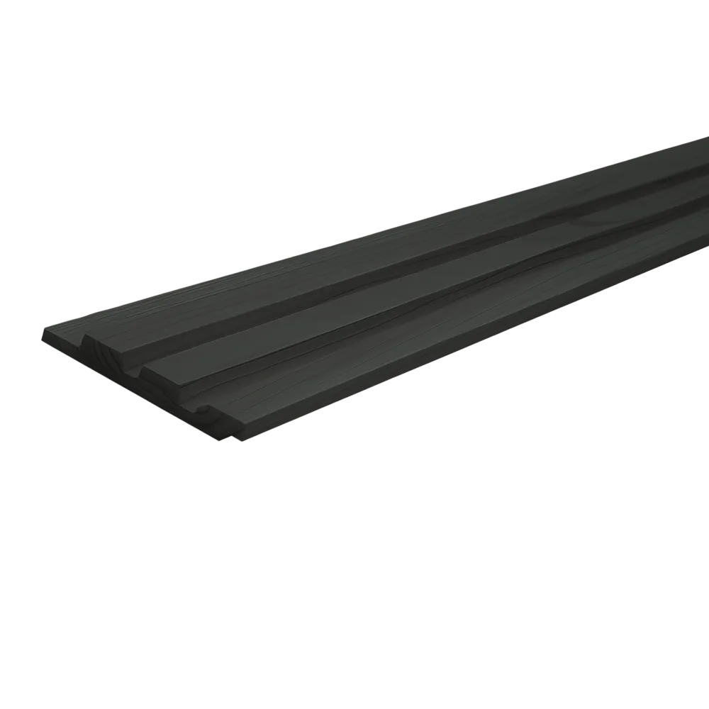 Triple profiel rabat 27 x 133 mm 3,00 mtr LD Zwart