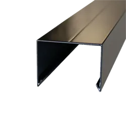 Afdekkap zwart Alu, 45 x 61 mm sponning 51 mm