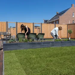 Betonpaal 10 x 10 x 280cm diamantkop Grijs Tussenpaal
