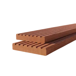 Vlonderplank 35 × 145 mm 4,00 mtr Hardhout Okan