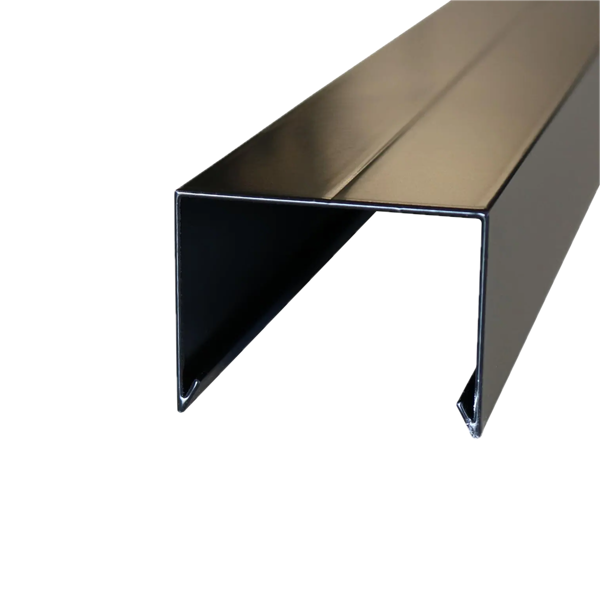 Afdekkap zwart Alu, 45 x 61 mm sponning 51 mm