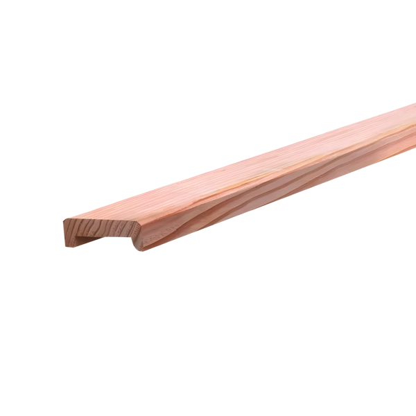 Afdeklat douglas, 28 x 85 mm, sponning 12 x 60 mm