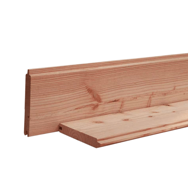 Blokhutprofiel 28 x 195 mm 5,00 mtr Lariks / Douglas