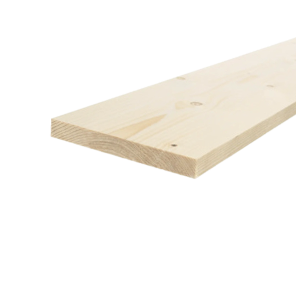 Geschaafd 18 x 195 mm 3,00 mtr blank hout