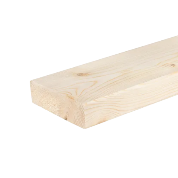 Geschaafd 58 x 156 mm 5,10 mtr blank hout