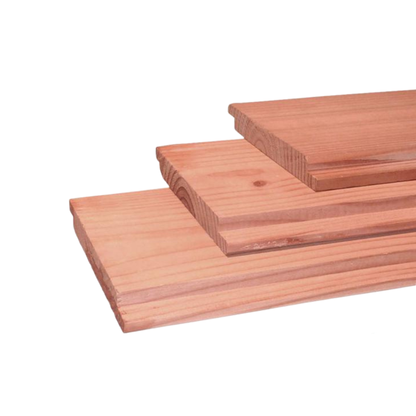 Halfhouts dakbeschot rabat 18 x 195 mm 4,00 mtr Lariks / Douglas