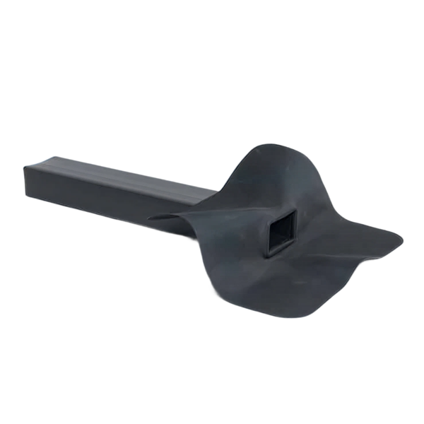 PVC EPDM zij uitloop 90° 60 x 80 mm