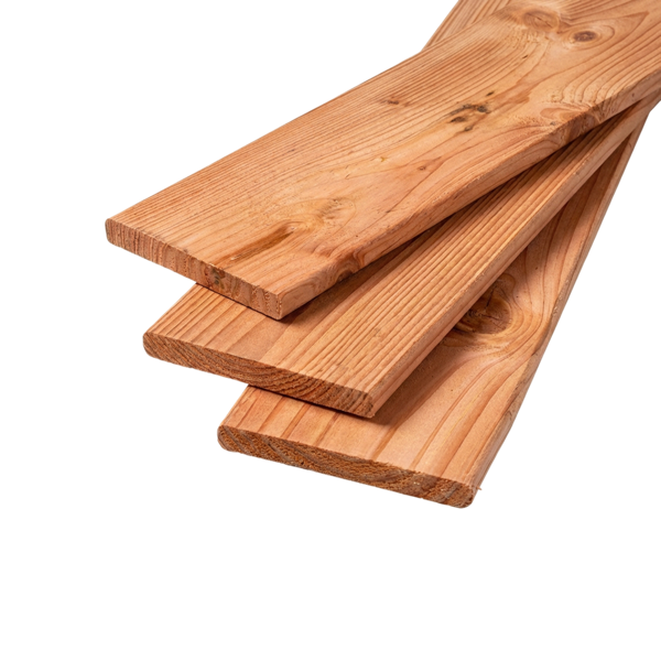 Schutting plank Geschaafd 18 x 160 mm 4,00 mtr Lariks / Douglas