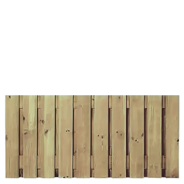 Tuinscherm 21 planks  90 x 180cm Geïmpregneerd