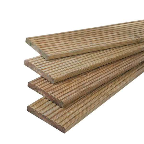 Vlonderplank 28 x 145 mm 5,00 mtr Geïmpregneerd