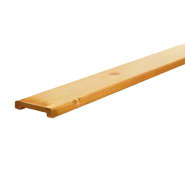 Afdeklat breed, 19 x 96 mm, sponning 62 mm Geïmpregneerd