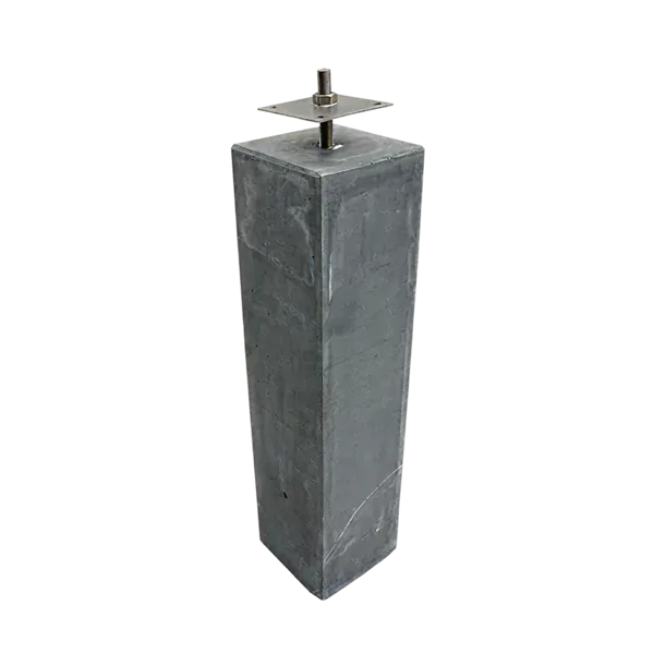 Betonpoer Antraciet M 15 × 15 × 60 cm – M20