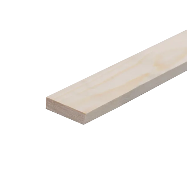 Geschaafd 10 x 40 mm 5,10 mtr blank hout