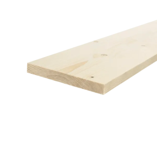 Geschaafd 18 x 195 mm 3,00 mtr blank hout