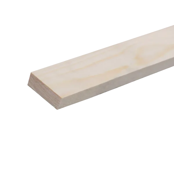 Geschaafd 18 x 95 mm 3,00 mtr blank hout