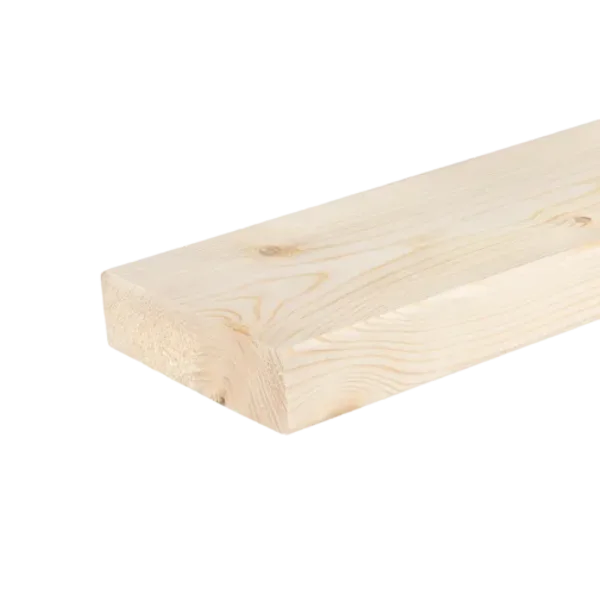 Geschaafd SLS 38 x 120 mm 5,10 mtr blank hout