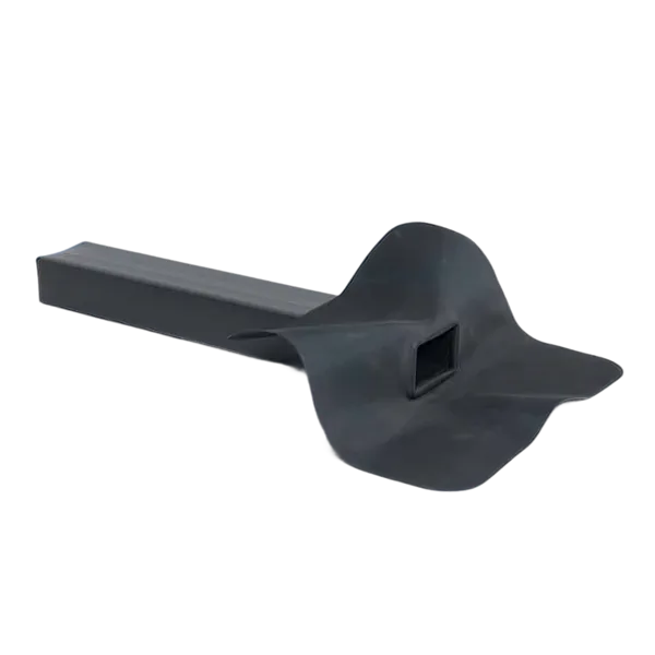 PVC EPDM zij uitloop 90° 60 x 80 mm