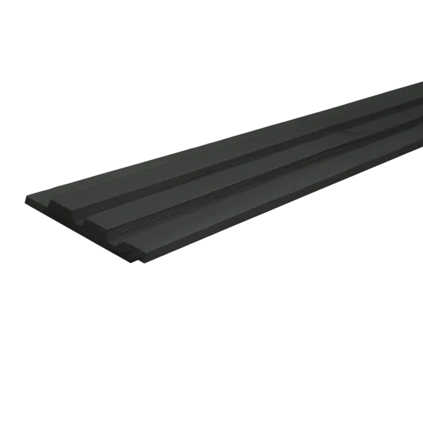 Triple profiel rabat 27 x 133 mm 3,00 mtr LD Zwart