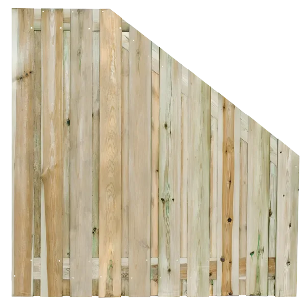 Tuinscherm 21 planks  90/180 x 180cm Verloopscherm Geïmpregneerd