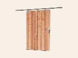 Tuindeur schuifsysteem Red Class Wood H195 × 130 cm, foto 1
